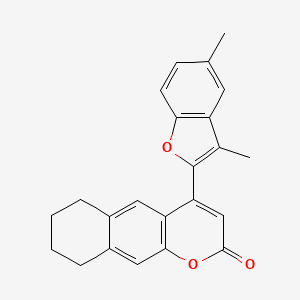 4-(3,5-dimethyl-1-benzofuran-2-yl)-6,7,8,9-tetrahydro-2H-benzo[g]chromen-2-one