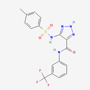 5-(4-methylbenzenesulfonamido)-N-[3-(trifluoromethyl)phenyl]-2H-1,2,3-triazole-4-carboxamide