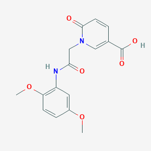 1-{2-[(2,5-Dimethoxyphenyl)amino]-2-oxoethyl}-6-oxo-1,6-dihydropyridine-3-carboxylic acid