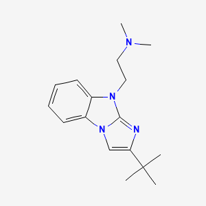 molecular formula C17H24N4 B12491370 2-(2-tert-butyl-9H-imidazo[1,2-a]benzimidazol-9-yl)-N,N-dimethylethanamine 