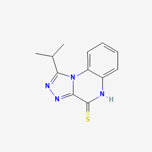 molecular formula C12H12N4S B12491372 1-(propan-2-yl)[1,2,4]triazolo[4,3-a]quinoxaline-4(5H)-thione 