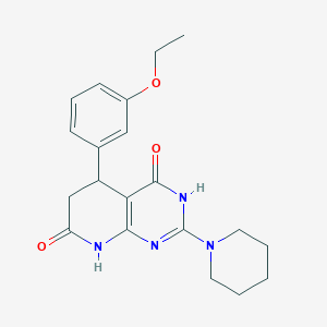 5-(3-ethoxyphenyl)-4-hydroxy-2-(piperidin-1-yl)-5,8-dihydropyrido[2,3-d]pyrimidin-7(6H)-one