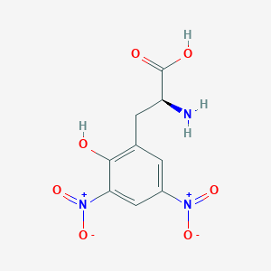 molecular formula C9H9N3O7 B1249138 (S)-2-Amino-3-(2-hydroxy-3,5-dinitrophenyl)propionic acid 