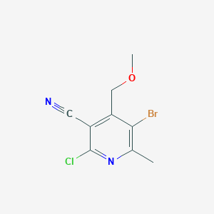 5-Bromo-2-chloro-4-(methoxymethyl)-6-methylpyridine-3-carbonitrile