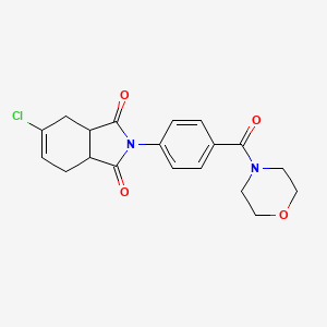 5-Chloro-2-[4-(morpholine-4-carbonyl)phenyl]-3a,4,7,7a-tetrahydroisoindole-1,3-dione