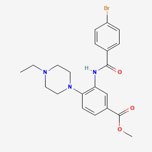 Methyl 3-{[(4-bromophenyl)carbonyl]amino}-4-(4-ethylpiperazin-1-yl)benzoate