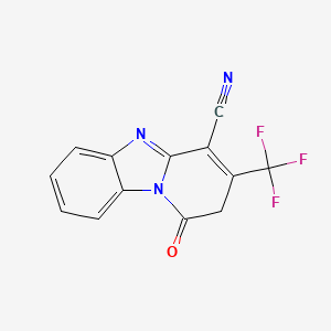 1-Oxo-3-(trifluoromethyl)-1,2-dihydropyrido[1,2-a]benzimidazole-4-carbonitrile