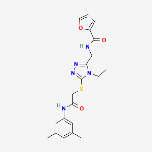 N-{[5-({2-[(3,5-dimethylphenyl)amino]-2-oxoethyl}sulfanyl)-4-ethyl-4H-1,2,4-triazol-3-yl]methyl}furan-2-carboxamide