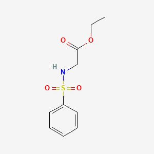 molecular formula C10H13NO4S B12491507 Ethyl ((phenylsulfonyl)amino)acetate CAS No. 5349-15-5