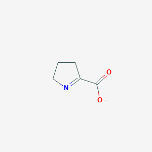 molecular formula C5H6NO2- B1249155 1-Pyrroline-2-carboxylate 