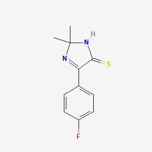 5-(4-fluorophenyl)-2,2-dimethyl-2,3-dihydro-4H-imidazole-4-thione