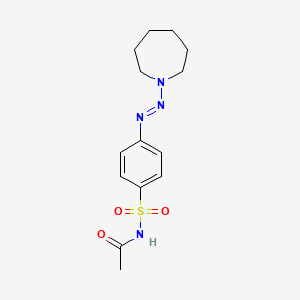 Acetamide, N-[4-(azepinyl)azophenylsulfonyl]-