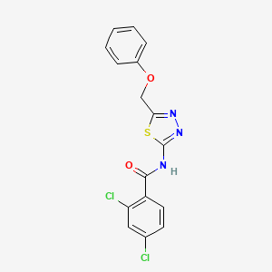 2,4-dichloro-N-[5-(phenoxymethyl)-1,3,4-thiadiazol-2-yl]benzamide