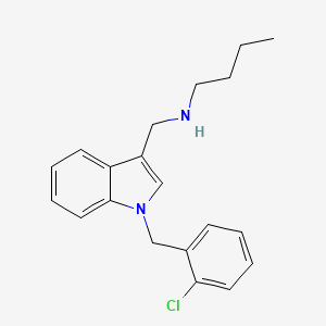 N-{[1-(2-chlorobenzyl)-1H-indol-3-yl]methyl}butan-1-amine