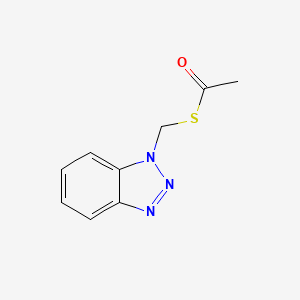 S-(1H-benzotriazol-1-ylmethyl) ethanethioate