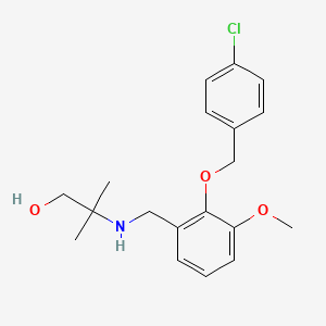 2-({2-[(4-Chlorobenzyl)oxy]-3-methoxybenzyl}amino)-2-methylpropan-1-ol