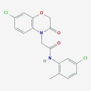 N-(5-chloro-2-methylphenyl)-2-(7-chloro-3-oxo-2,3-dihydro-4H-1,4-benzoxazin-4-yl)acetamide