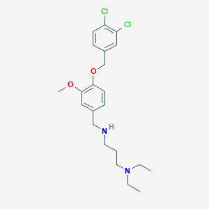 N'-{4-[(3,4-dichlorobenzyl)oxy]-3-methoxybenzyl}-N,N-diethylpropane-1,3-diamine