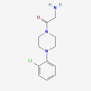 molecular formula C12H16ClN3O B12491695 2-Amino-1-[4-(2-chlorophenyl)piperazin-1-yl]ethanone 