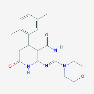 5-(2,5-dimethylphenyl)-4-hydroxy-2-(morpholin-4-yl)-5,8-dihydropyrido[2,3-d]pyrimidin-7(6H)-one