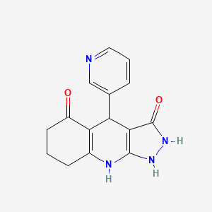 3-hydroxy-4-(pyridin-3-yl)-1,4,6,7,8,9-hexahydro-5H-pyrazolo[3,4-b]quinolin-5-one