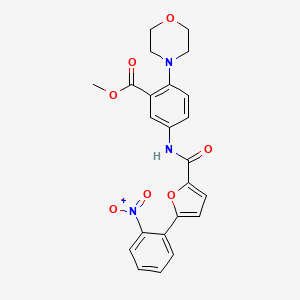 Methyl 2-(morpholin-4-yl)-5-({[5-(2-nitrophenyl)furan-2-yl]carbonyl}amino)benzoate