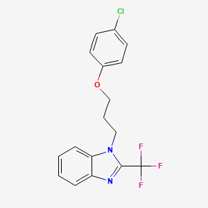 1-[3-(4-chlorophenoxy)propyl]-2-(trifluoromethyl)-1H-benzimidazole