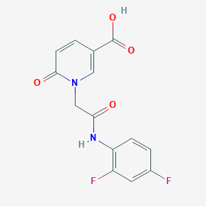 1-{2-[(2,4-Difluorophenyl)amino]-2-oxoethyl}-6-oxo-1,6-dihydropyridine-3-carboxylic acid