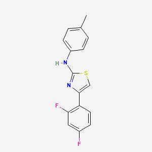 4-(2,4-difluorophenyl)-N-(4-methylphenyl)-1,3-thiazol-2-amine