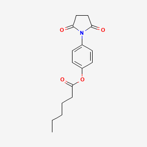 4-(2,5-Dioxopyrrolidin-1-yl)phenyl hexanoate