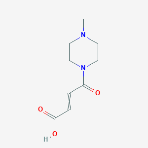 molecular formula C9H14N2O3 B12491793 4-(4-Methyl-1-piperazinyl)-4-oxo-2-butenoic acid 