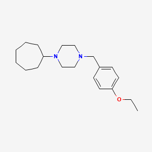 1-Cycloheptyl-4-[(4-ethoxyphenyl)methyl]piperazine