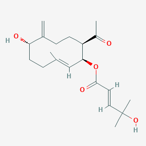molecular formula C20H30O5 B1249184 Eunicea sesquiterpenoid 6 