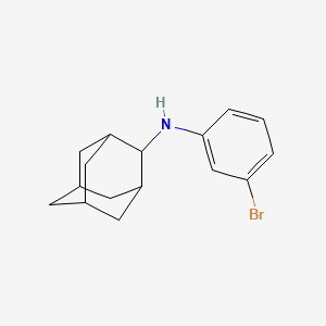 molecular formula C16H20BrN B12491858 N-(3-bromophenyl)adamantan-2-amine 