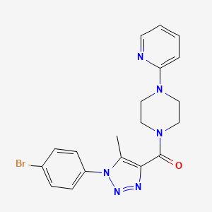 [1-(4-bromophenyl)-5-methyl-1H-1,2,3-triazol-4-yl][4-(pyridin-2-yl)piperazin-1-yl]methanone