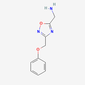 1-[3-(Phenoxymethyl)-1,2,4-oxadiazol-5-yl]methanamine