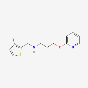 N-[(3-methyl-2-thienyl)methyl]-N-[3-(2-pyridinyloxy)propyl]amine