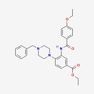 Ethyl 4-(4-benzylpiperazin-1-yl)-3-{[(4-ethoxyphenyl)carbonyl]amino}benzoate