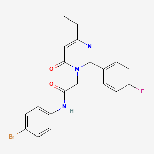 N-(4-bromophenyl)-2-[4-ethyl-2-(4-fluorophenyl)-6-oxopyrimidin-1(6H)-yl]acetamide