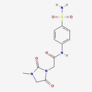 2-(3-methyl-2,5-dioxoimidazolidin-1-yl)-N-(4-sulfamoylphenyl)acetamide