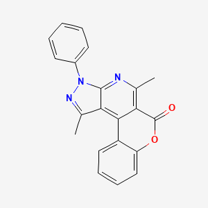 1,5-dimethyl-3-phenylchromeno[4,3-d]pyrazolo[3,4-b]pyridin-6(3H)-one