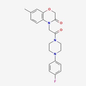 4-{2-[4-(4-fluorophenyl)piperazin-1-yl]-2-oxoethyl}-7-methyl-2H-1,4-benzoxazin-3(4H)-one