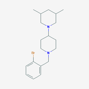 molecular formula C19H29BrN2 B12492015 1'-(2-Bromobenzyl)-3,5-dimethyl-1,4'-bipiperidine 