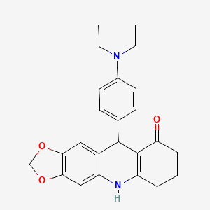 10-[4-(diethylamino)phenyl]-6,7,8,10-tetrahydro[1,3]dioxolo[4,5-b]acridin-9(5H)-one