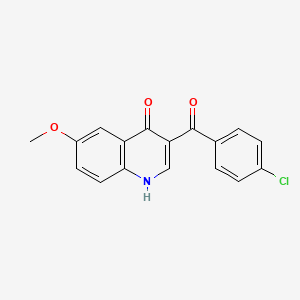 3-[(4-chlorophenyl)carbonyl]-6-methoxyquinolin-4(1H)-one