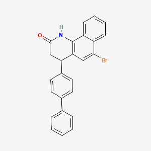 4-(biphenyl-4-yl)-6-bromo-3,4-dihydrobenzo[h]quinolin-2(1H)-one