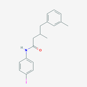 molecular formula C18H20INO B12492119 N-(4-iodophenyl)-3-methyl-4-(3-methylphenyl)butanamide 