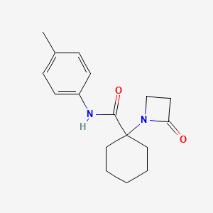 N-(4-methylphenyl)-1-(2-oxoazetidin-1-yl)cyclohexane-1-carboxamide