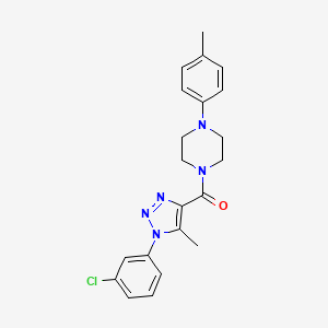 [1-(3-chlorophenyl)-5-methyl-1H-1,2,3-triazol-4-yl][4-(4-methylphenyl)piperazin-1-yl]methanone