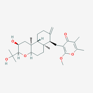 molecular formula C28H42O6 B1249216 candelalide B 